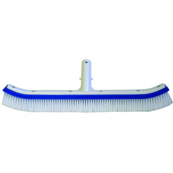 Jed Pool Tools 70-262 Pool Wall Brush with Clip Handle, 18 in Brush, Metal Handle, Long Handle