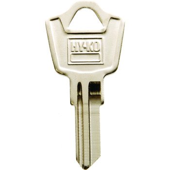 Hy-Ko 11010ES8 Key Blank, Brass, Nickel, For: ESP Vehicle Locks