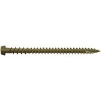 Camo 0349354 Deck Screw, #10 Thread, 2-1/2 in L, Star Drive, Type 99 Double-Slash Point, Carbon Steel, ProTech-Coated, 350/PK