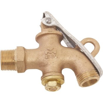 B & K 109-224 Heavy-Duty Drum and Barrel Faucet, 3/4 in Connection, MPT x Hose, Bronze Body