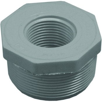 Genova 300 Series 34355 Reducing Bushing, 1-1/2 x 1/2 in, MIP x FIP, White, SCH 40 Schedule