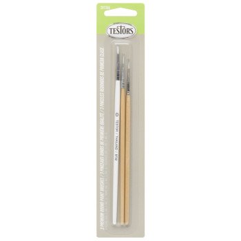 BRUSH ROUND PREM GRAY SET OF 3