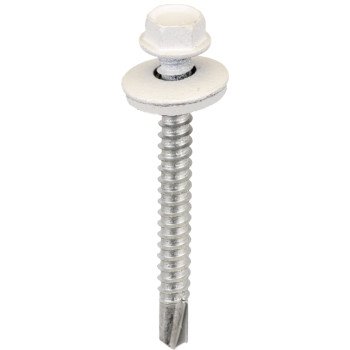 Acorn International SW-MM122W250 Screw, 2 in L, Hex Drive, Self-Drilling Point, Powder-Coated, 250/BAG