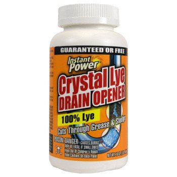 Instant Power 1650 Crystal Lye Drain Opener, Solid, White, Odorless, 1 lb