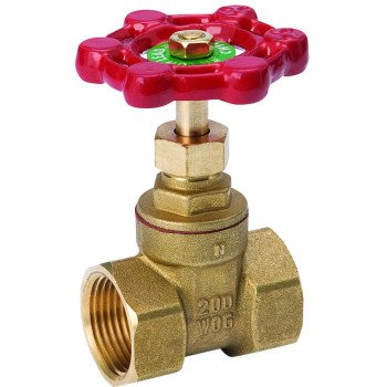 B & K ProLine Series 100-403NL Gate Valve, 1/2 in Connection, FPT, 200/125 psi Pressure, Brass Body