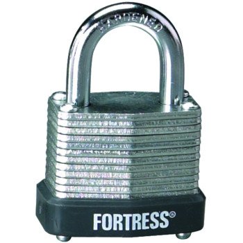 Master Lock 1807D Padlock, Keyed Different Key, 3/16 in Dia Shackle, 5/8 in H Shackle, Steel Shackle, Steel Body