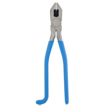 Channellock 350S Iron Workers Plier, 8-3/4 in OAL, Blue Handle, Ergonomic Handle, 1.06 in W Jaw, 1.28 in L Jaw