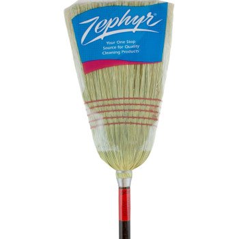 Zephyr 38032 Janitor Broom, #32 Sweep Face, Natural Fiber Bristle