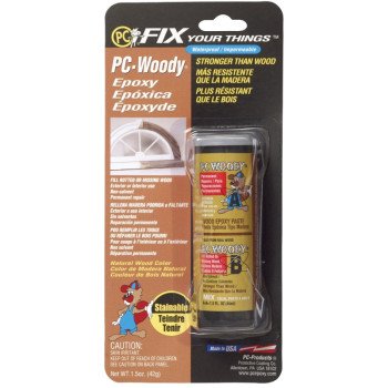 Protective Coating PC-WOODY 1.5OZ Epoxy Adhesive, White, Paste, 1.5 oz, Stick Pack