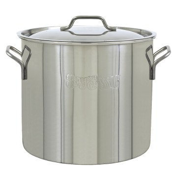 Bayou Classic 1430 Brew Kettle, 7.5 gal, Stainless Steel, Silver, Welded Handle