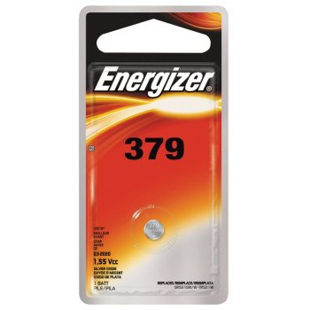 Energizer 379BPZ Coin Cell Battery, 1.5 V Battery, 14 mAh, 379 Battery, Silver Oxide