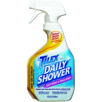 Tilex 01299 Shower Cleaner, 32 oz, Bottle, Liquid, Citrus, Floral, Fruity, Clear Yellow
