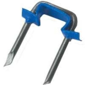 Gardner Bender MSI-150 Metal Staple, 1/2 in W Crown, 1 in L Leg, Plastic/Steel, Graphite