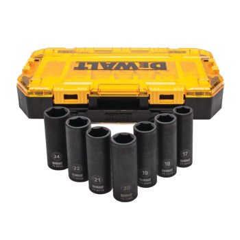 DEWALT DWMT74737 Socket Set, Specifications: 1/2 in Drive Size, Includes: Lockable Stacking Case