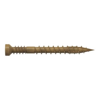 Simpson Strong-Tie FT07112R100 Screw, #7 Thread, 1-1/2 in L, Serrated Thread, Trim Head, 6-Lobe Drive