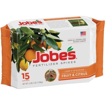 Jobes 01612 Dry Fertilizer Spike, Spike, Gray/Light Brown, Slight Ammonia