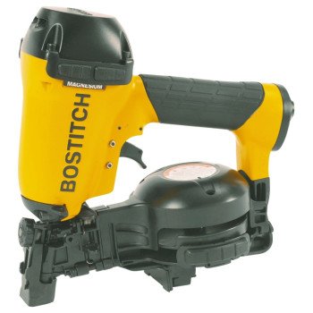 Bostitch RN46-1 Roofing Nailer, 120 Magazine, 15 deg Collation, Wire Collation, 3/4 to 1-3/4 in Fastener