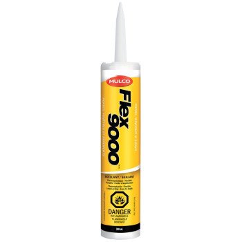 Mulco Flex 9000 106000 Thermoplastic Sealant, Clear, -13 to 100 deg F, 300 mL Cartridge