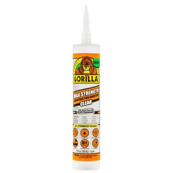 Gorilla 8212302 Construction Adhesive, Clear, 9 oz Cartridge