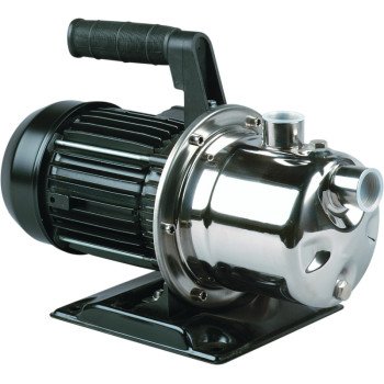 Simer 2825SS Utility Pump, 1-Phase, 9.8 A, 115 V, 1 hp, 1 in Outlet, 10 gpm, Stainless Steel