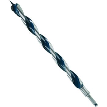 Bosch NKLT18 Auger Drill Bit, 1-1/8 in Dia, 17-1/2 in OAL, Open-Faced Flute, 7/16 in Dia Shank, Hex Shank