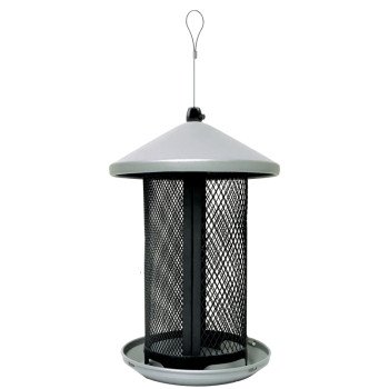 Perky-Pet TSS00349 Dual-Mesh Bird Feeder, 2.85 lb, Metal, Gray