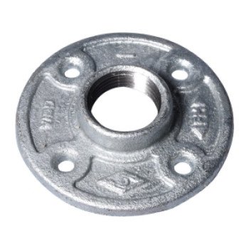 ProSource 27-1G Floor Flange, 1 in, 3.8 in Dia Flange, FIP, 4-Bolt Hole, 0.28 in, 7 mm in (mm) Dia Bolt Hole