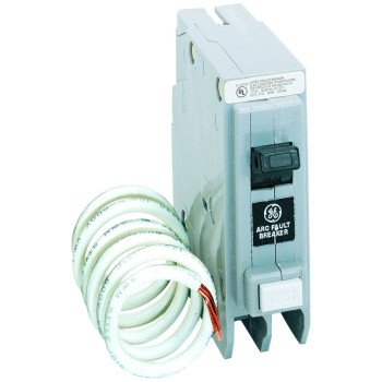 GE THQL1120AFP2 Circuit Breaker, AFCI, 20 A, 2-Pole, 120/240 V, Plug