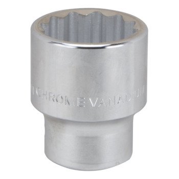 Vulcan MT-SM6034 Drive Socket, 34 mm Socket, 3/4 in Drive, 12-Point, Chrome Vanadium Steel, Chrome