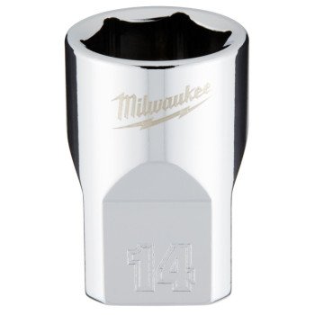 Milwaukee 45-34-9084 Socket, 14 mm Socket, 3/8 in Drive, 6-Point, Chrome Vanadium Steel, Chrome