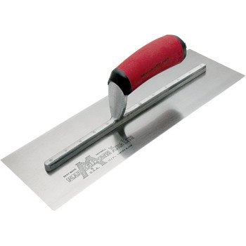 Marshalltown DuraSoft Series 12SD Drywall Trowel, 4-1/2 in W Blade, 11 in L Blade, HCS Blade, Curved Handle