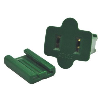 Hometown Holidays ZPLG-F Slide Plug, Female, Green, For: C7 and C9 18 AWG SPT-1 Cord