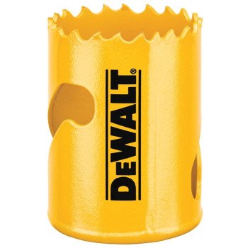 DEWALT DAH180024 Hole Saw, 1-1/2 in Dia, 1-3/4 in D Cutting, 5/8-18 Arbor, 4/5 TPI, HSS Cutting Edge