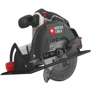 Porter-Cable PCC660B Circular Saw, Tool Only, 20 V, 1.3 Ah, 6-1/2 in Dia Blade, 0 to 50 deg Bevel, 2-1/8 in D Cutting