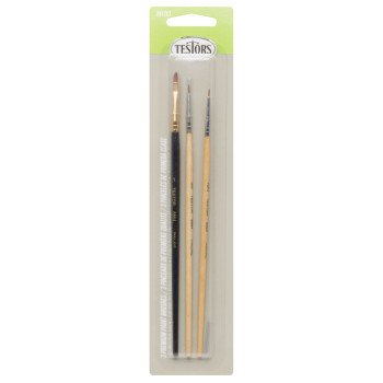 BRUSH PAINT PREM GRAY SET OF 3