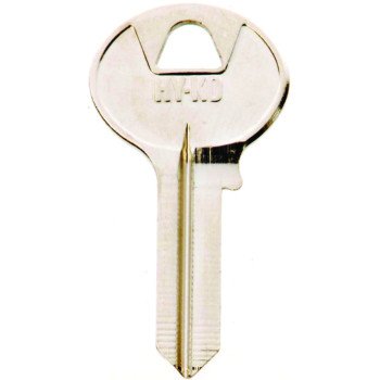 Hy-Ko 11010CO106 Key Blank, Brass, Nickel, For: Corbin Russwin Cabinet, House Locks and Padlocks