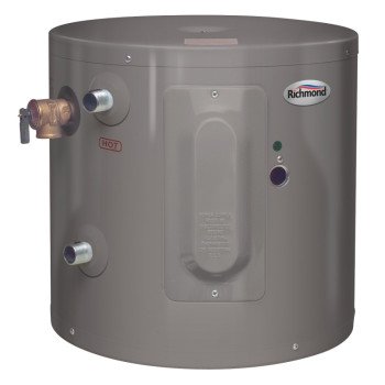 Richmond Essential Series 6EP6-1 Electric Water Heater, 120 V, 2000 W, 6 gal Tank, Wall Mounting