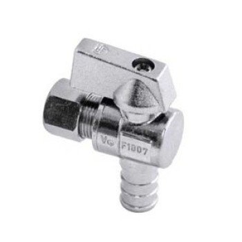 aqua-dynamic 1990-602 Stop Valve, 1/2 x 3/8 in Connection, PEX x Compression, 200 psi Pressure, Brass Body