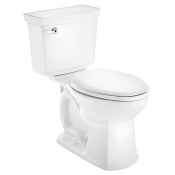 American Standard VorMax 727AA121.020 Complete Toilet, Elongated Bowl, 1.28 gpf Flush, 12 in Rough-In, 16-1/2 in H Rim