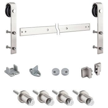 National Hardware N700-002 Decorative Sliding Door Hardware, Steel, Satin Nickel