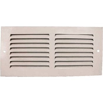 ProSource 1RA1004 Air Return Grille, 11-3/4 in L, 5-3/4 in W, Rectangle, Steel, White, Powder Coated