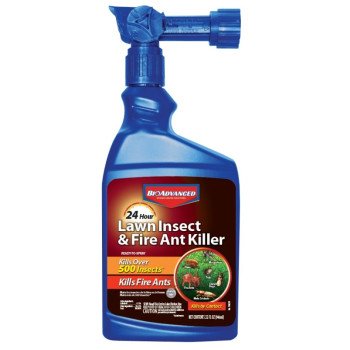 BioAdvanced 700790A RTU Lawn Insect and Fire Ant Killer, Liquid, Spray Application, Outdoor, 32 oz Bottle