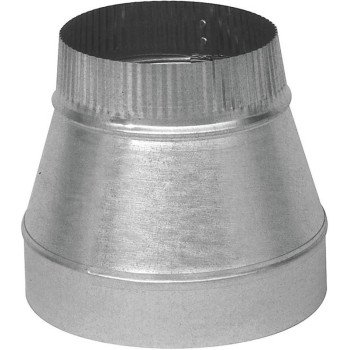 Imperial GV0808-A Stove Pipe Reducer, 4 in x 3 in, 30 Gauge, Galvanized Steel