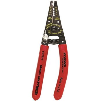 King Innovation 46515 Wire Stripper, 10 to 20 AWG Stripping, 6 in OAL, Ergonomic Handle