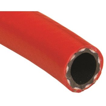 Abbott Rubber T18025001 Contractor Grade Air Hose, 1/4 in ID, 200 ft L, PVC/Polyester, Red