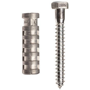 Cobra Anchors Lag Shield 242S Masonry Anchor, 220 lb, Zinc