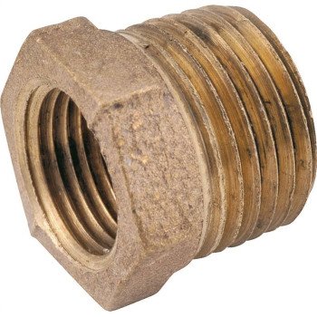 Anderson Metals 738110-0402 Reducing Pipe Bushing, 1/4 x 1/8 in, Male x Female, 200 psi Pressure