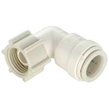 Watts 3520-1014/P-632 Swivel Pipe Elbow, 1/2 x 3/4 in, 90 deg Angle, Plastic, Off-White, 100 psi Pressure