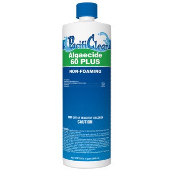 PacifiClear F053001012PC Algaecide 60 Plus, 1 qt Bottle, Liquid