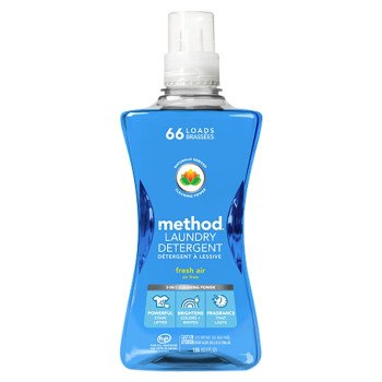 method 1127 Laundry Detergent, 53.5oz Bottle, Liquid, Pleasant